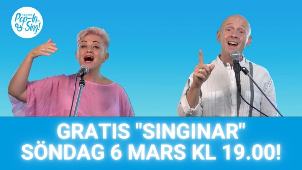 Testa Pop-in & Sing Online i vårt gratis "singinar"